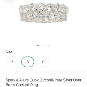 BNWT Allure Sparkle Stackable Rings